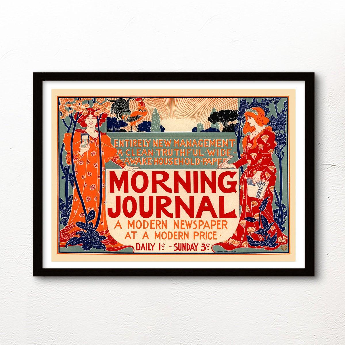Morning Journal - 1895 - Art Nouveau - Classic Posters