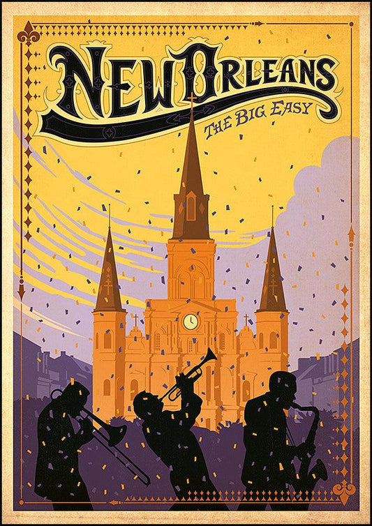 NEW ORLEANS - Vintage Travel Poster - Classic Posters