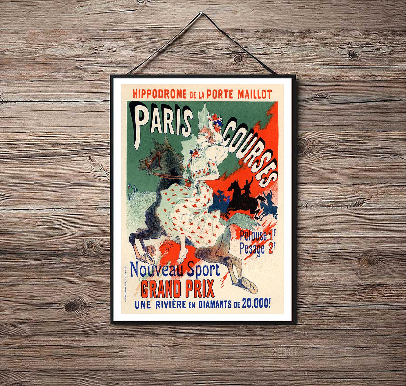 Paris Courses - 1890 - Art Nouveau - Classic Posters