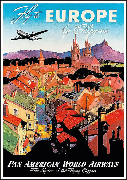 SEE EUROPE - Vintage Travel Poster - Classic Posters