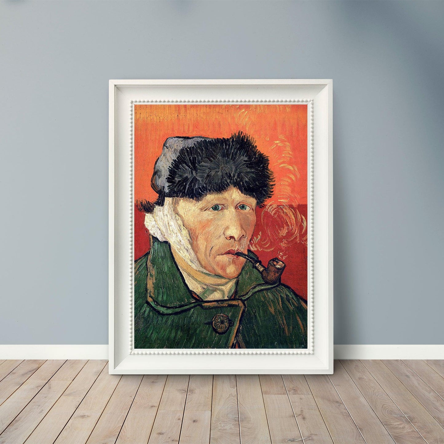 Self-Portrait with Bandaged Ear and Pipe - 1889 - Vincent van Gogh - Fine Art Print - Classic Posters