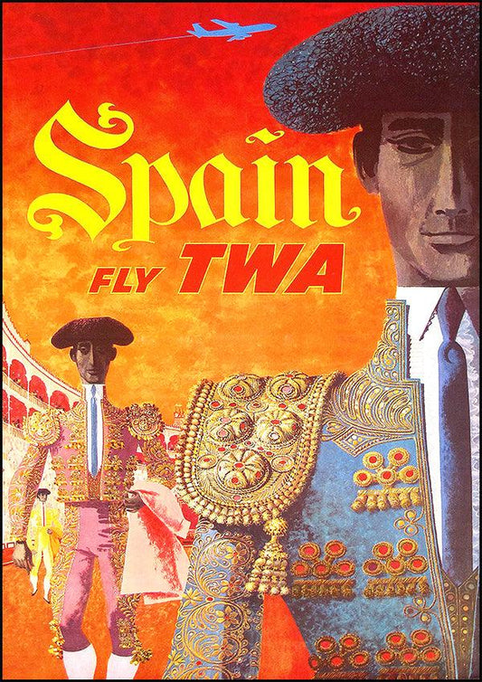 SPAIN TWA - Vintage Travel Poster - Classic Posters