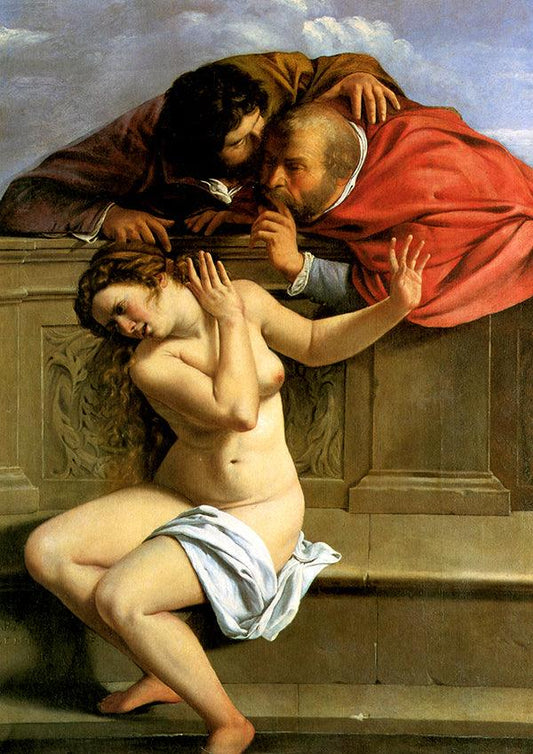 Susanna and the Elders - 1610 - Artemisia Gentileschi - Fine Art Print - Classic Posters
