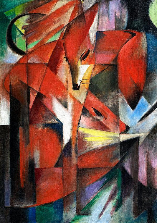 The Foxes - 1913 - Franz Marc - Fine Art Print - Classic Posters