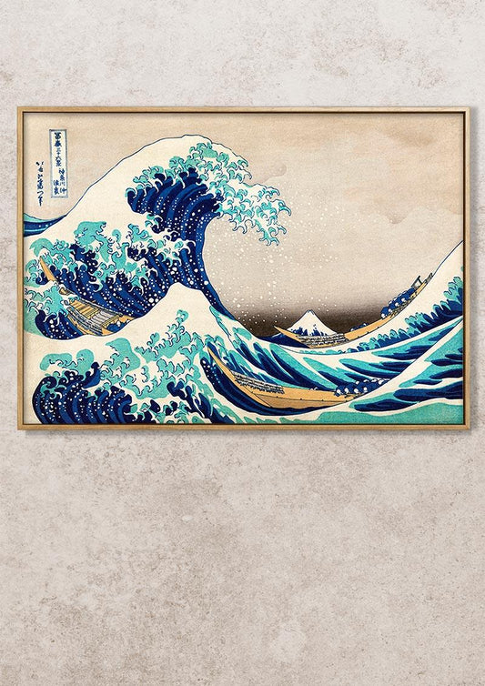 The Great Wave off Kanagawa - 1829 - Katsushika Hokusai - Fine Art Print - Classic Posters