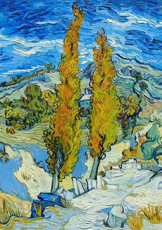 The Poplars at Saint-Rémy - 1889 - Vincent van Gogh - Fine Art Print - Classic Posters