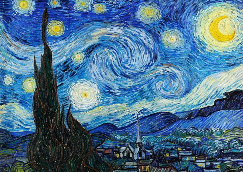 The Starry Night - 1889 - Vincent van Gogh - Fine Art Print - Classic Posters