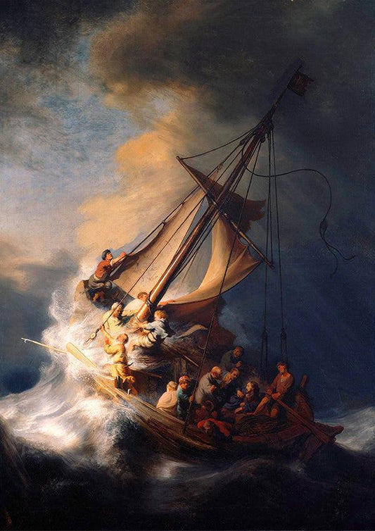 The Storm on the Sea of Galilee - 1633 - Rembrandt - Fine Art Print - Classic Posters