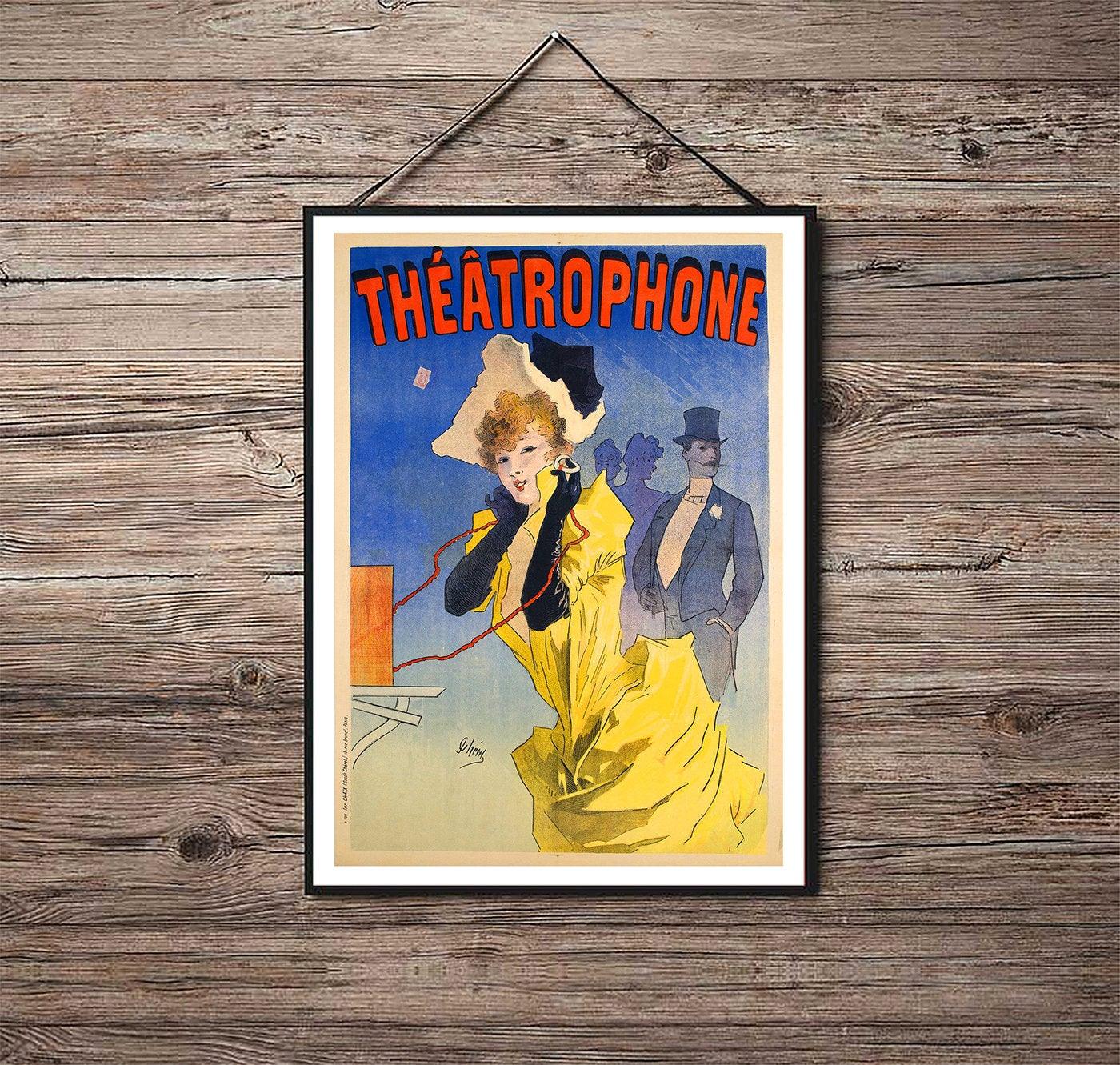 Theatrophone - 1890 - Art Nouveau - Classic Posters
