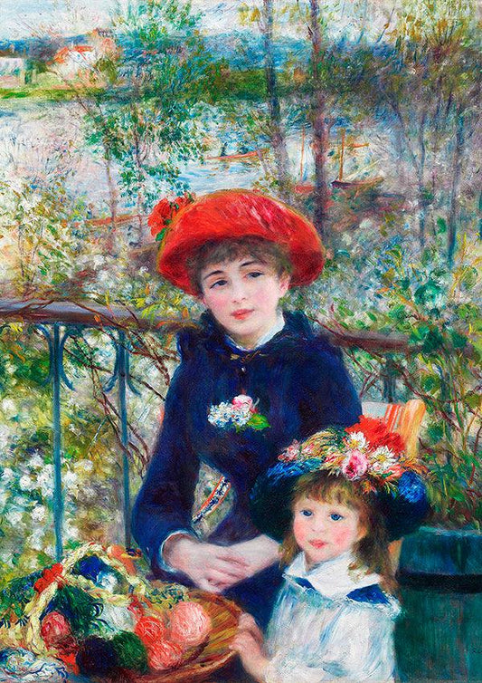 Two Sisters - 1881 - Pierre-Auguste Renoir - Fine Art Print - Classic Posters
