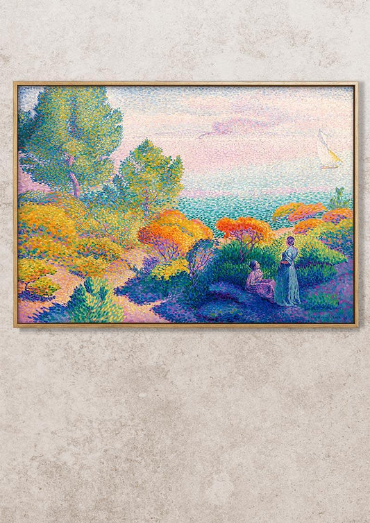 Two Women by the Shore - 1896 - Henri-Edmond Cross - Fine Art Print - Classic Posters