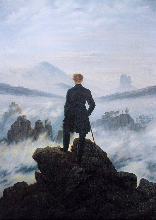 Wanderer Above the Sea of Fog - 1818 - Caspar David Friedrich - Fine Art Print - Classic Posters