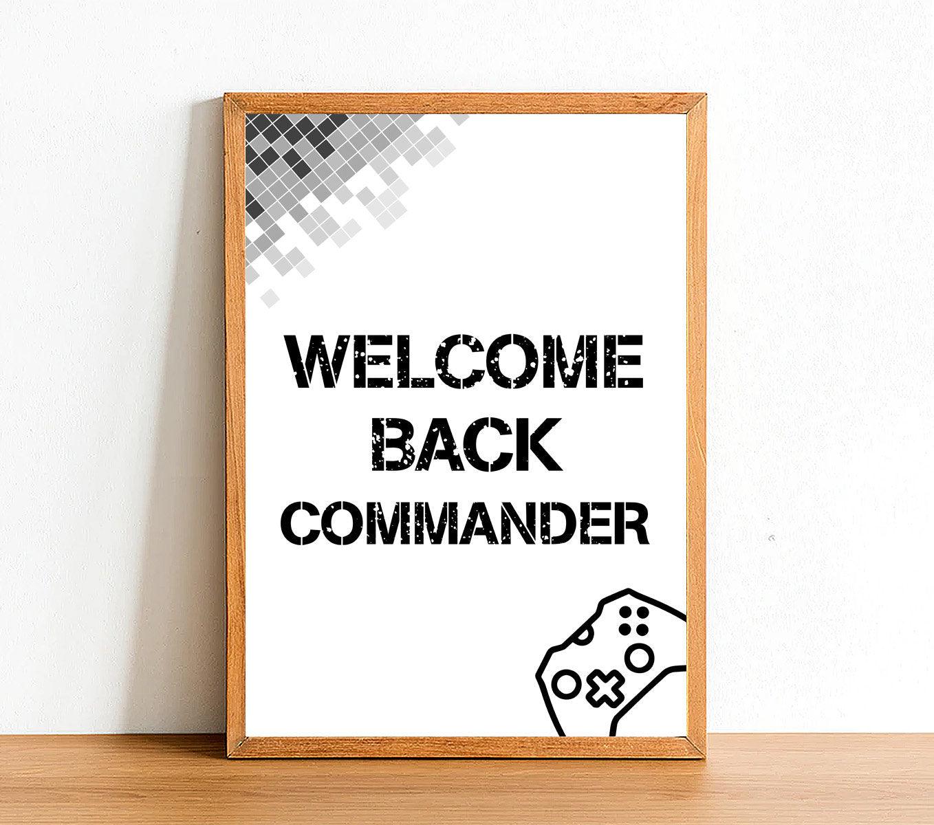 Welcome Back Commander - Gaming Poster - Classic Posters