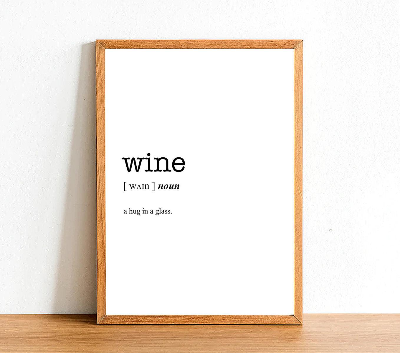 WINE - Word Definition Poster - Classic Posters
