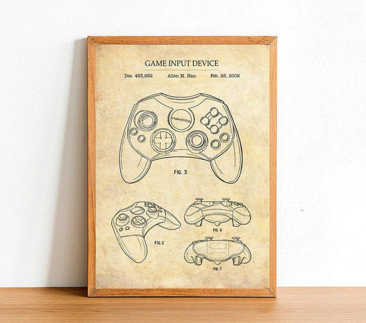 XBOX CONTROLLER - Patent Poster - Classic Posters