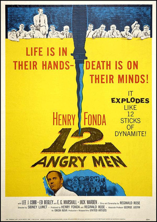 12 Angry Men - 1957 - Classic Movie Poster - Classic Posters