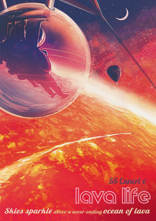 55 Cancri e - NASA Space Travel Poster - Classic Posters