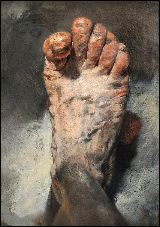 The Artist's Foot - Adolph Menzel - Fine Art Print
