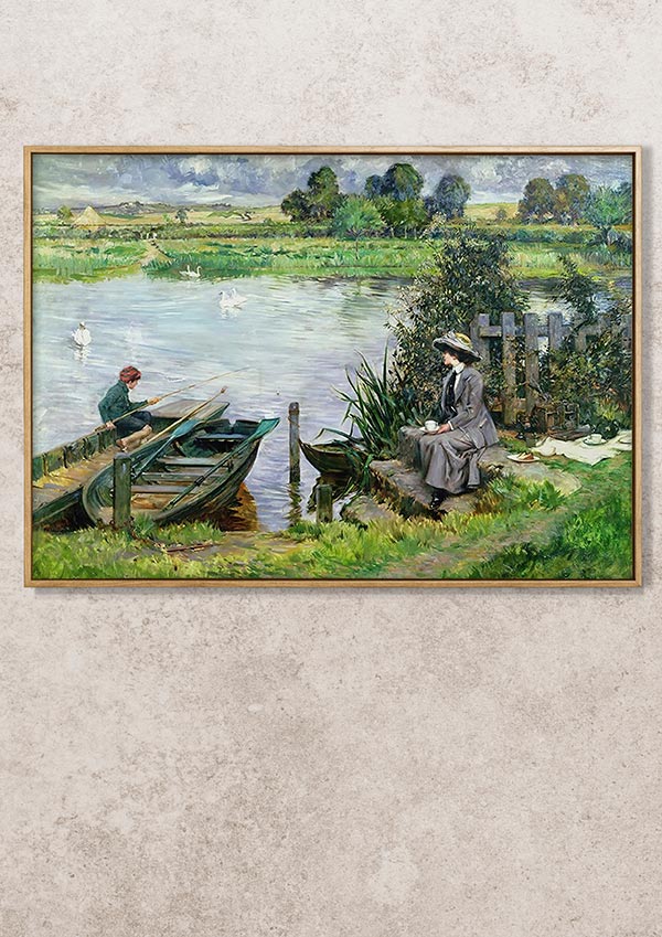 The Thames at Benson - Alber Chevallier Tayler - Fine Art Print