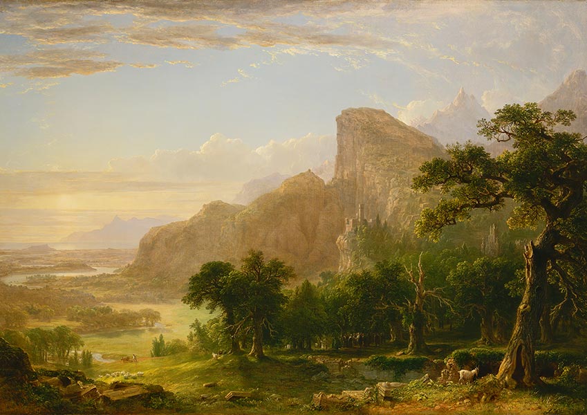 Landscape, Scene from Thanatopsis - Asher Brown Durand - Fine Art Print
