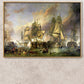 The Battle of Trafalgar - Clarkson Frederick Stanfield - Fine Art Print