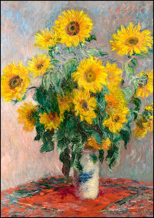 Bouquet of Sunflowers - Claude Monet - Fine Art Print