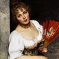 The Red Fan - Eugene de Blaas - Fine Art Print