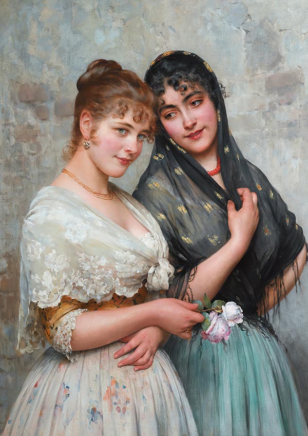 Two Venetian Women - Eugene de Blaas - Fine Art Print