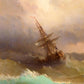 Ship in the Stormy Sea - Ivan Aivazovsky - Fine Art Print