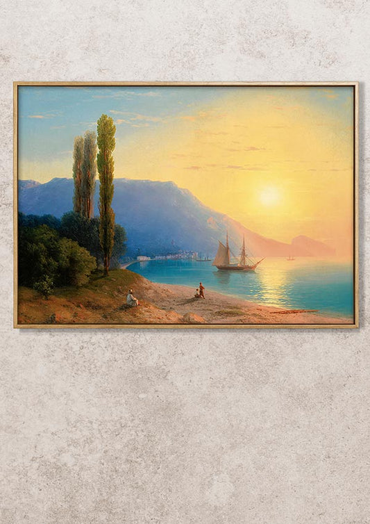Sunset over Yalta - Ivan Aivazovsky - Fine Art Print