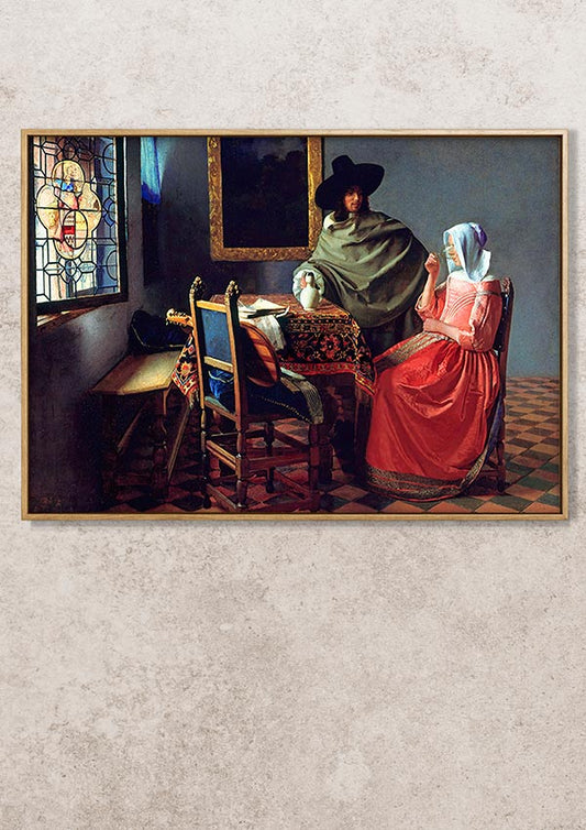 The Wine Glass - Johannes Vermeer - Fine Art Print