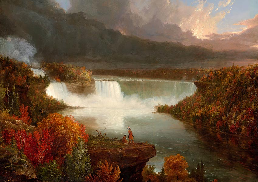 Distant View of Niagara Falls - Thomas Cole - Fine Art Print