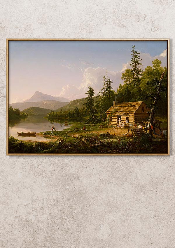 Home in the Woods - Thomas Cole - Fine Art Print