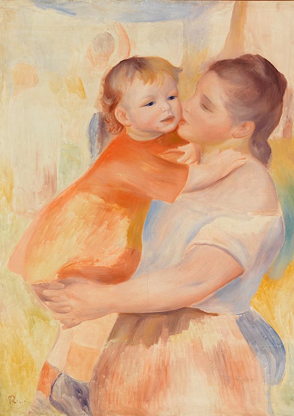 Washerwoman and Child - Auguste Renoir - Fine Art Print