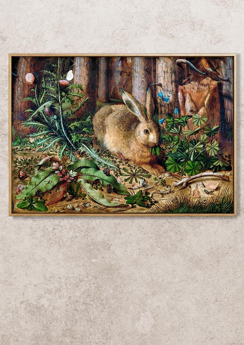 A Hare in the Forest - 1585 - Hans Hoffmann - Fine Art Print - Classic Posters