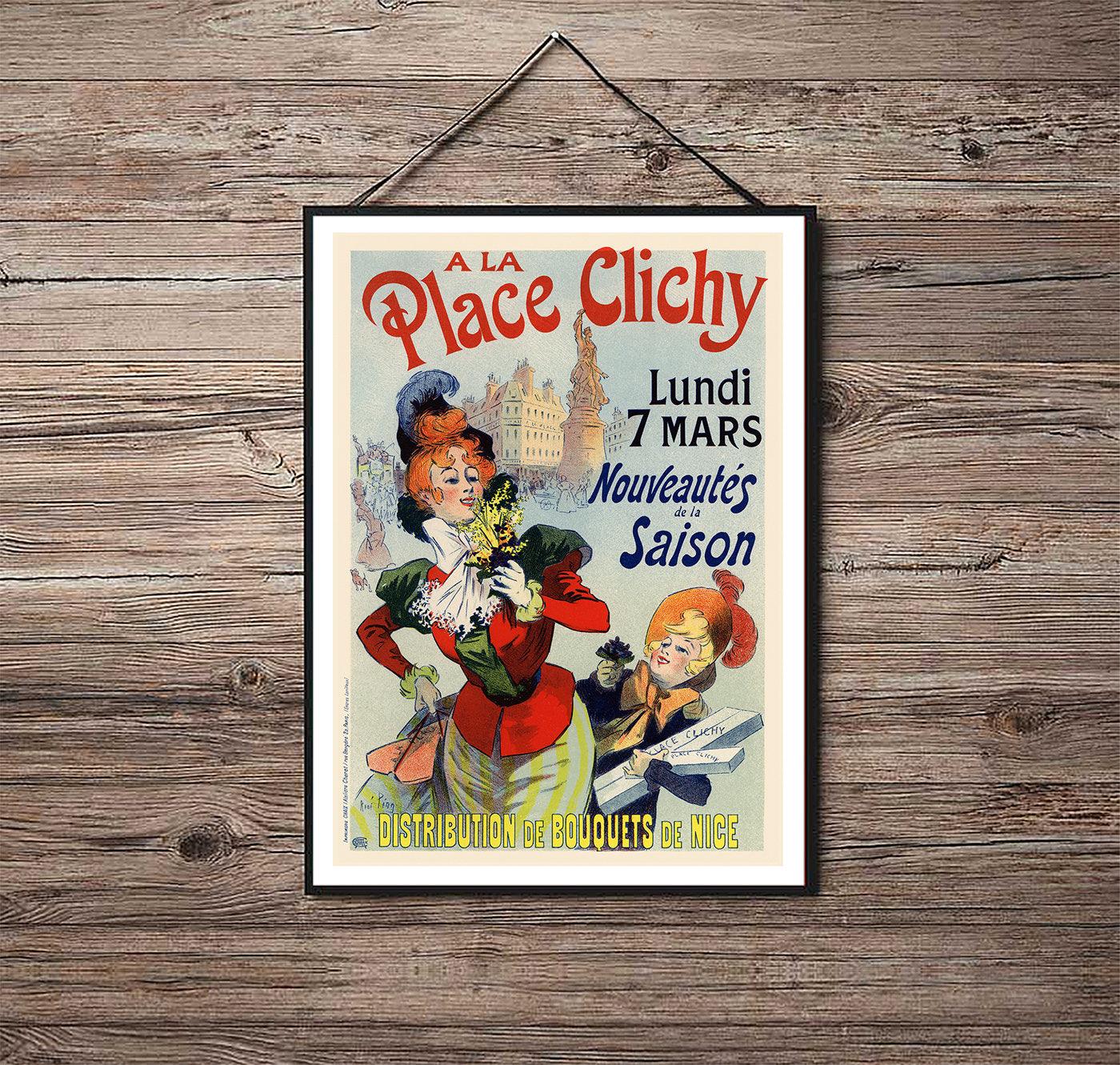 A La Place Clichy - 1898 - Art Nouveau - Classic Posters