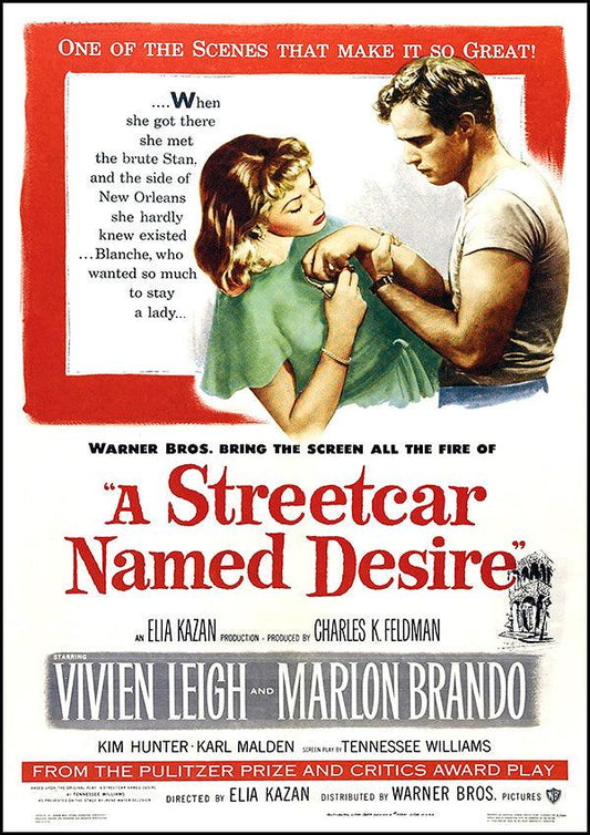 A Streetcar Named Desire - 1951 - Classic Movie Poster - Classic Posters