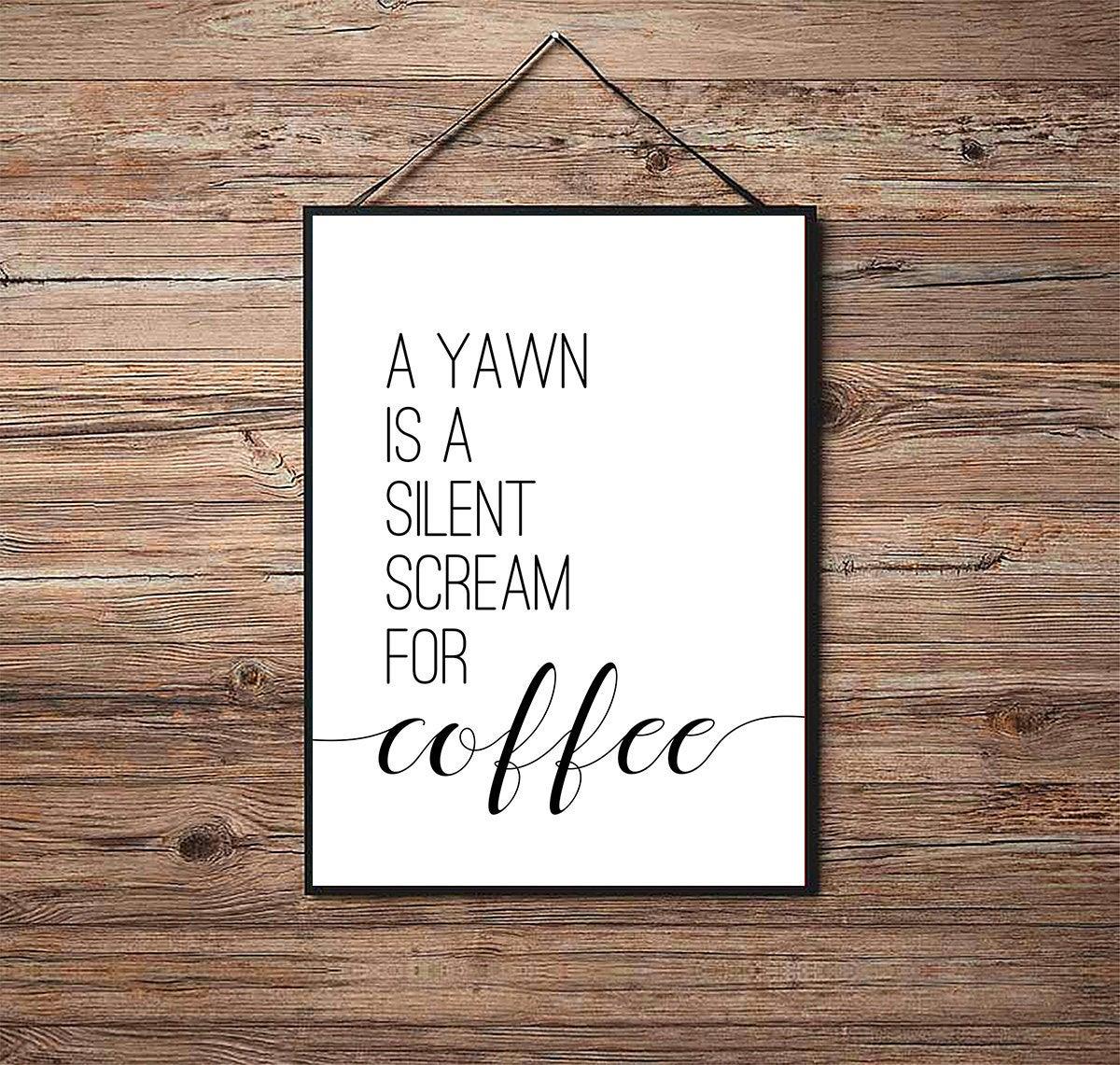 A Yawn is a Silent Scream - Kitchen Poster - Classic Posters