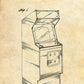 ATARI ARCADE CABINET - Patent Poster - Classic Posters