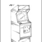 ATARI ARCADE CABINET - Patent Poster - Classic Posters