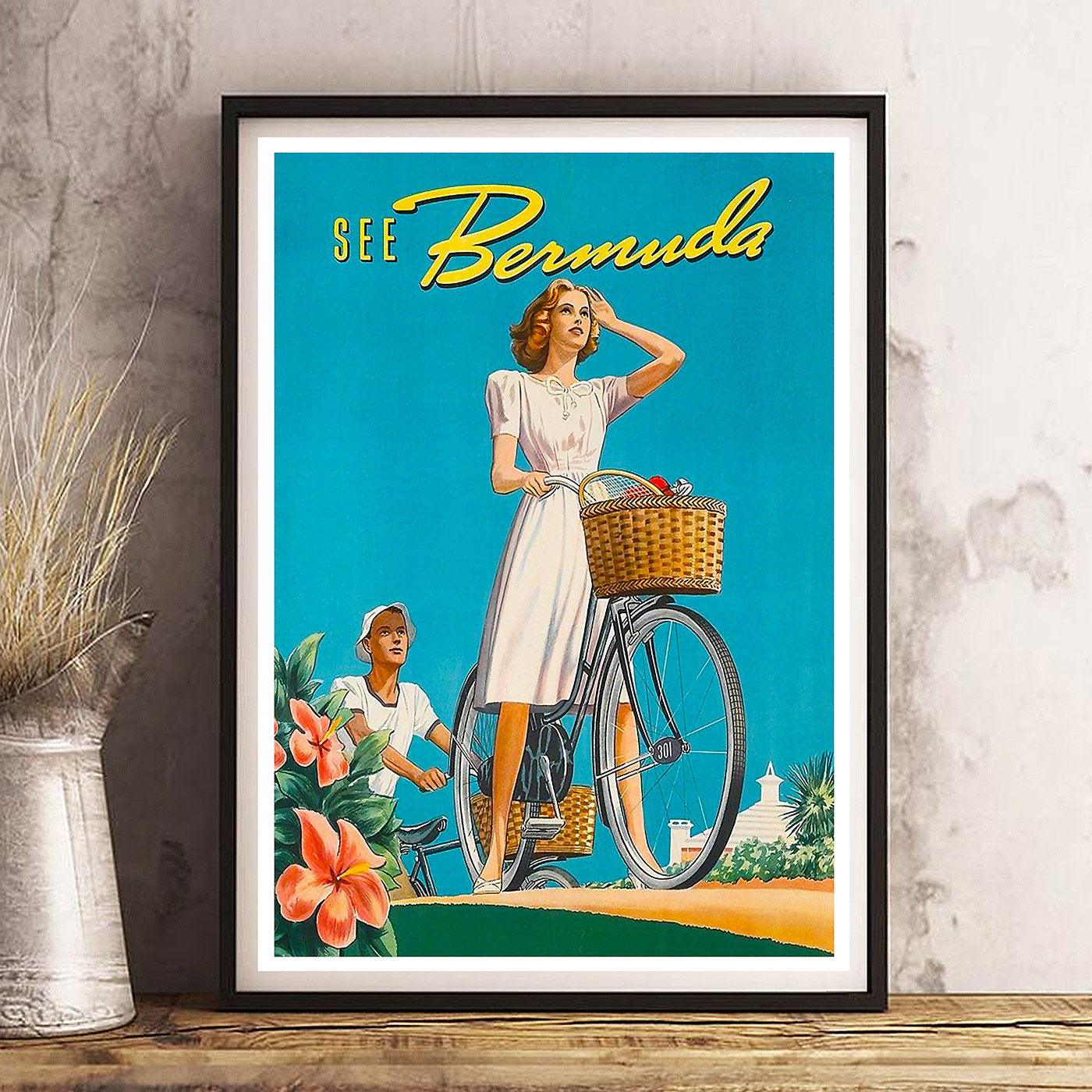 BERMUDA - Vintage Travel Poster - Classic Posters