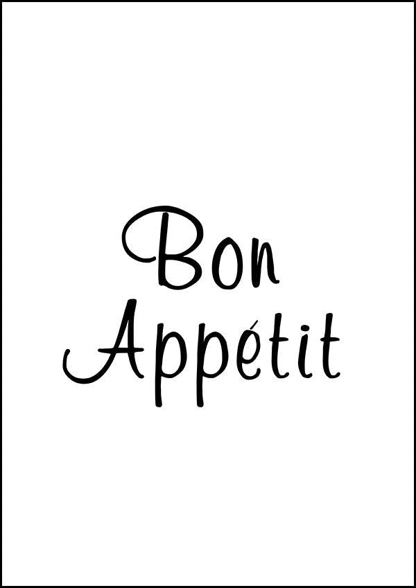 Bon Appetit - Kitchen Poster - Classic Posters