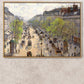 Boulevard Montmartre Spring - 1897 - Camille Pissarro - Fine Art Print - Classic Posters