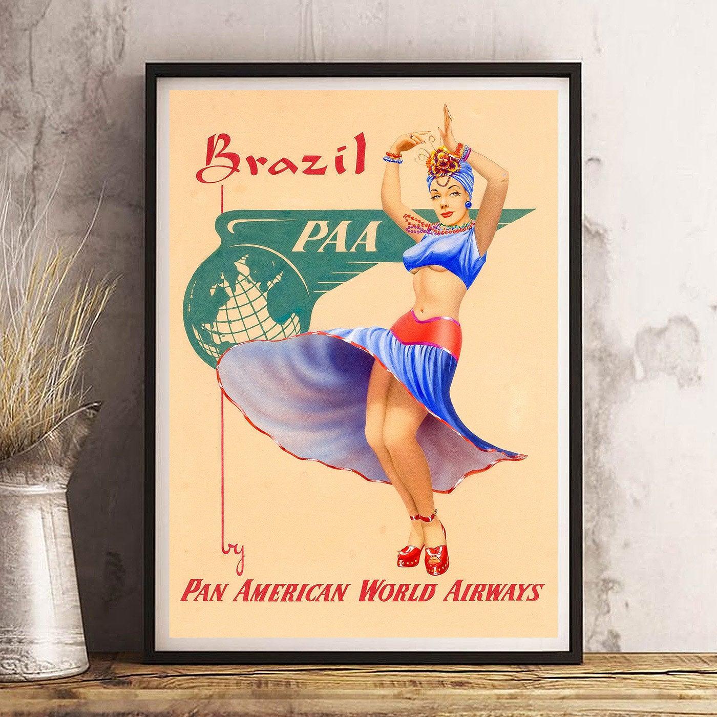 BRAZIL - Vintage Travel Poster - Classic Posters