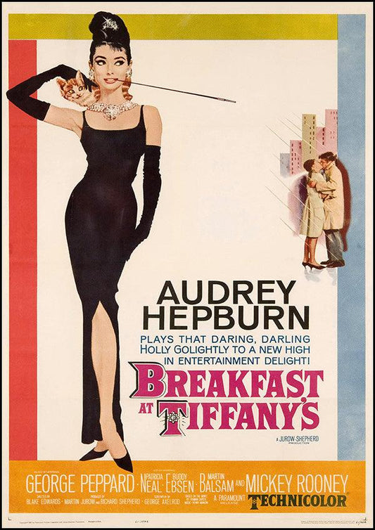 Breakfast at Tiffany's - 1961 - Classic Movie Poster - Classic Posters