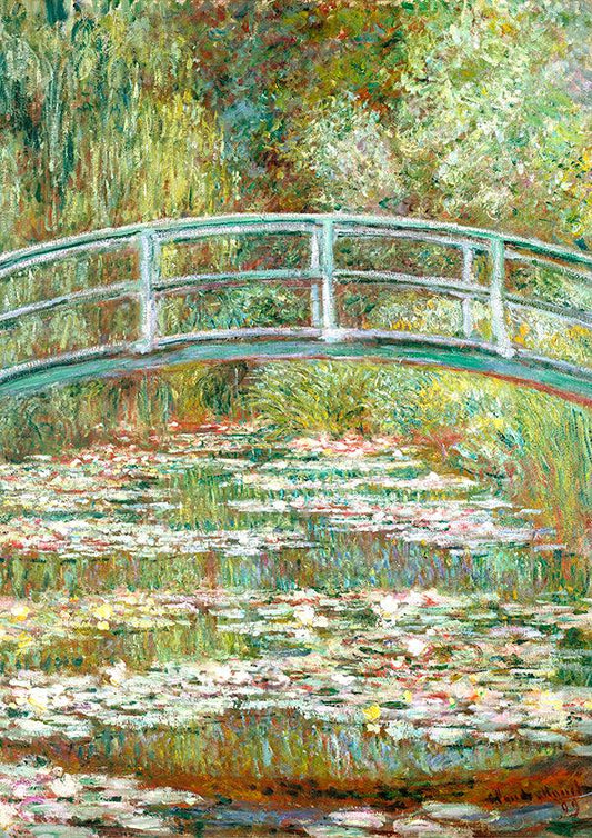 Bridge Over a Pond of Water Lilies - Claude Monet - Fine Art Print - Classic Posters