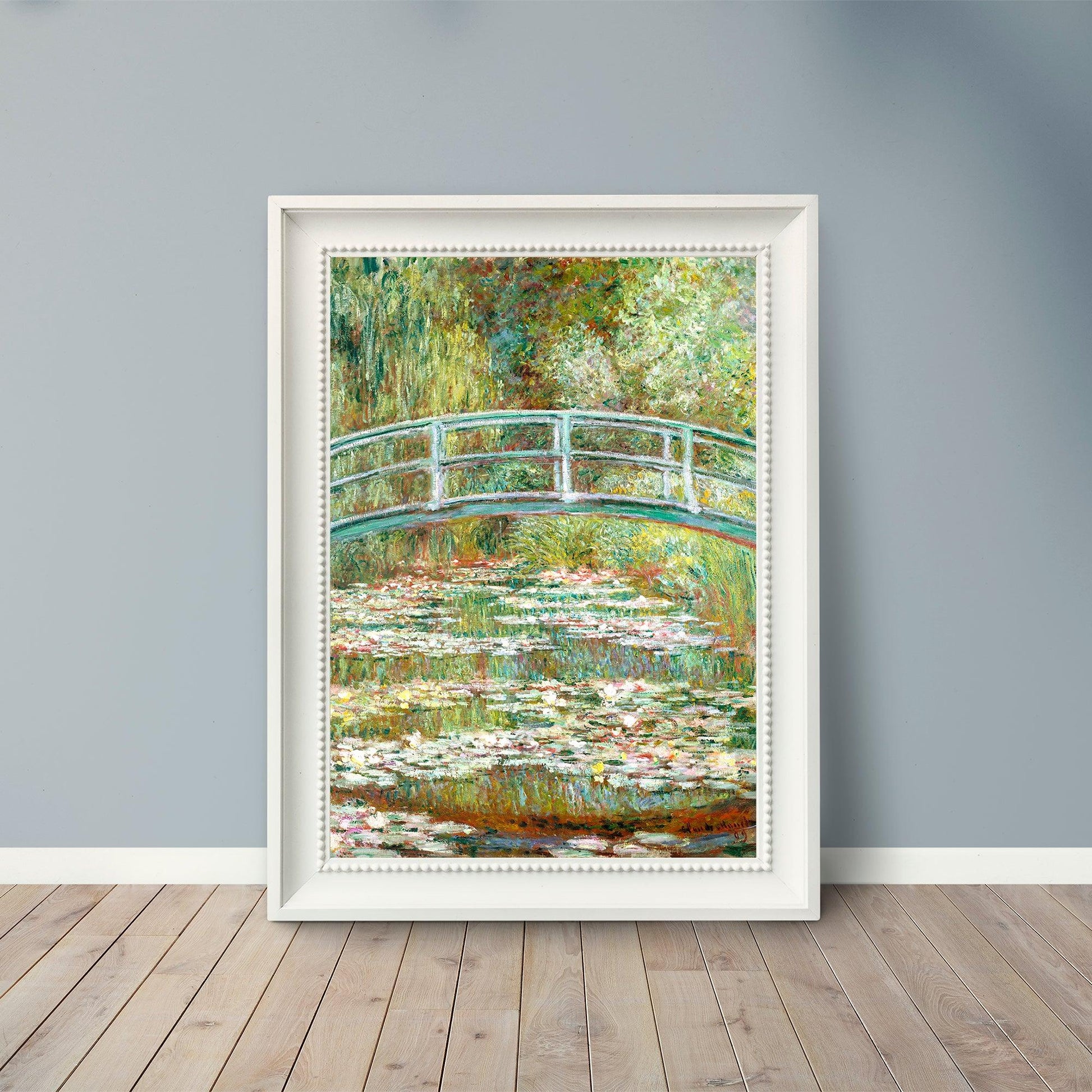 Bridge Over a Pond of Water Lilies - Claude Monet - Fine Art Print - Classic Posters