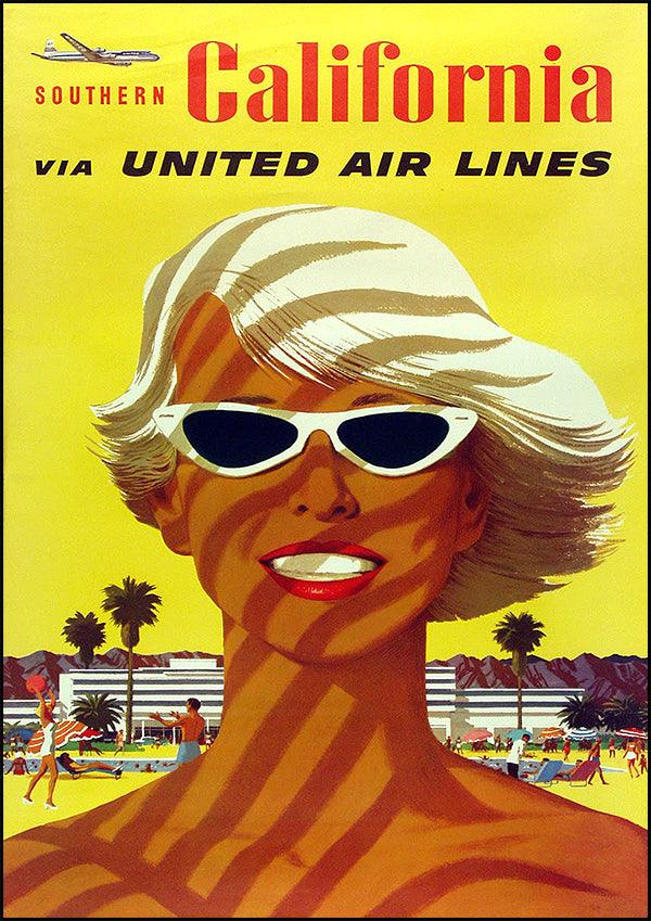 CALIFORNIA United - Vintage Travel Poster - Classic Posters