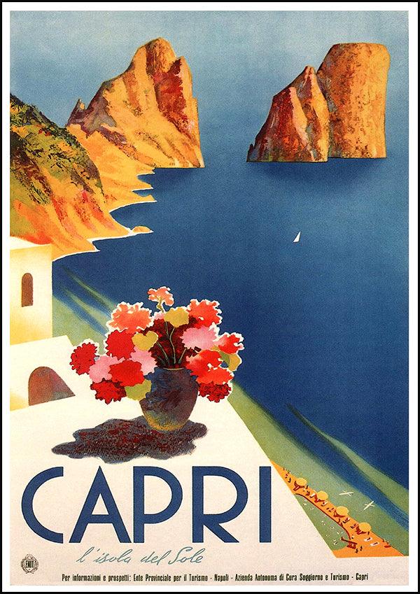 CAPRI - Vintage Travel Poster - Classic Posters