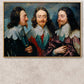 Charles I in Three Positions - 1636 - Anthony van Dyck - Fine Art Print - Classic Posters